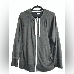 Two MTA black zip up sweatshirts with cuffs